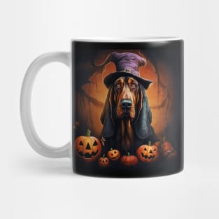Halloween bloodhound dog Mug